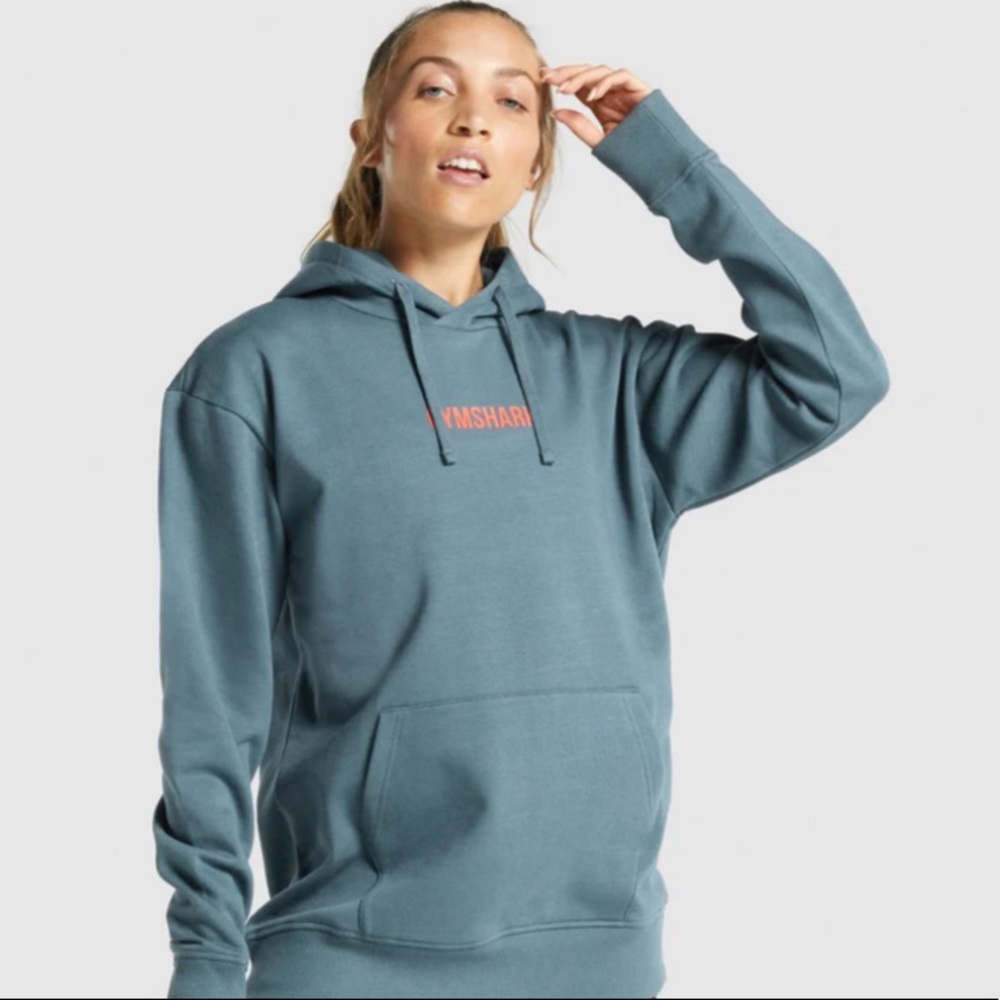APOLLO GRAPHIC OVERSIZED HOODIE | Teal